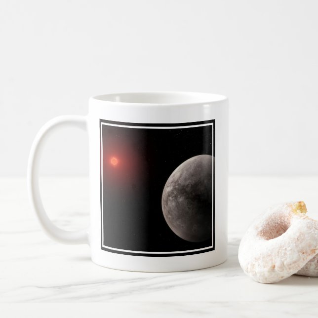 The Hot Rocky Exoplanet Trappist-1 B. Coffee Mug (With Donut)