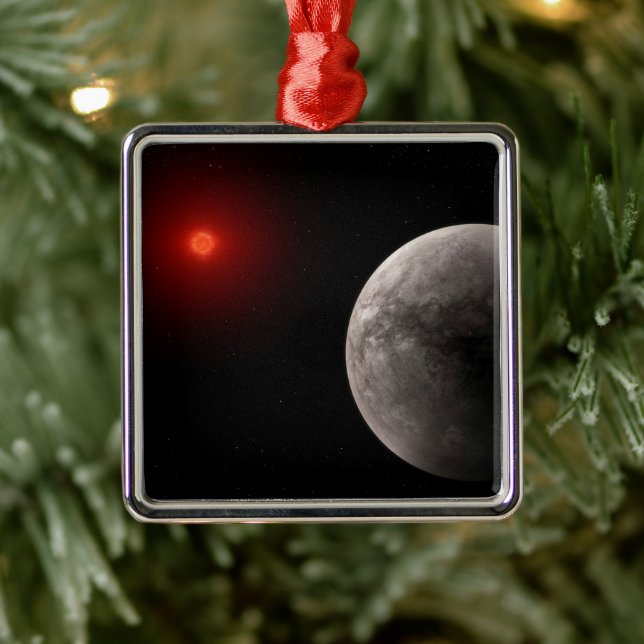 The Hot Rocky Exoplanet Trappist-1 B. Metal Ornament (Tree)