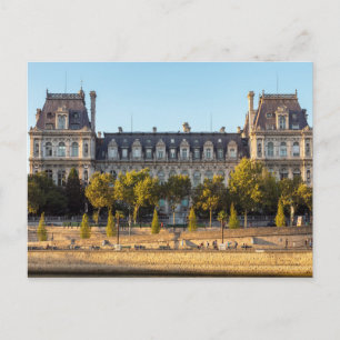 The Hotel de Ville in Paris, France Postcard