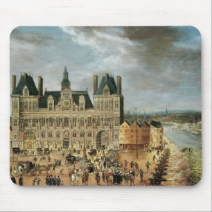 The Hotel de Ville, Place de Greve Mouse Pad