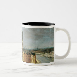 The Hotel de Ville, Place de Greve Two-Tone Coffee Mug