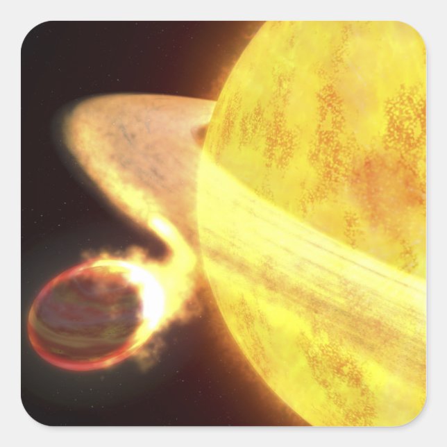 The hottest known planet in the Milky Way Square Sticker (Front)