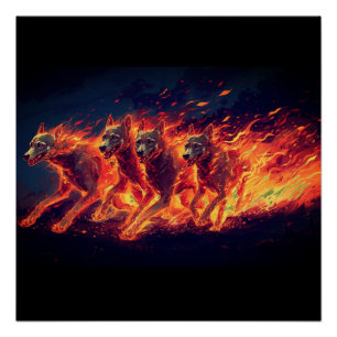The Hounds Of Hell Are On The Move Poster