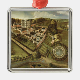 The House and Garden of Llanerch Hall, Denbighshir Metal Tree Decoration