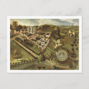The House and Garden of Llanerch Hall, Denbighshir Postcard