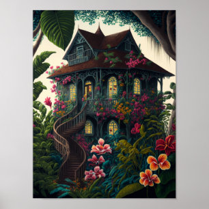 The House in a Tropical Paradise Poster