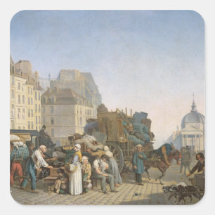 The House Movers, 1840 Square Sticker
