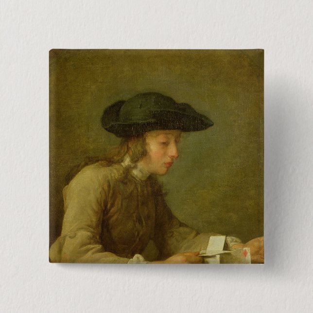 The House of Cards 15 Cm Square Badge (Front)