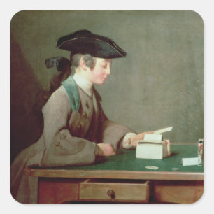 The House of Cards, c.1736-37 Square Sticker