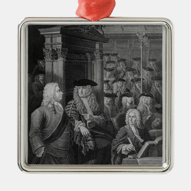 The House of Commons in Walpole's Metal Ornament (Front)