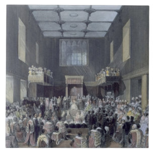The House of Lords, Her Majesty opening the Sessio Tile