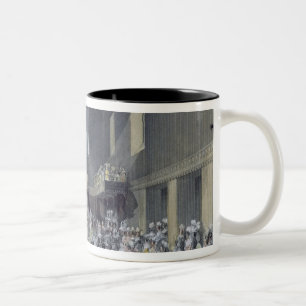 The House of Lords, Her Majesty opening the Sessio Two-Tone Coffee Mug
