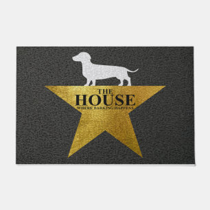 The House Where Barking Happens Doormat