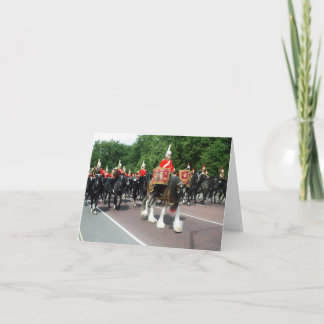 The household Cavalry Band blank card
