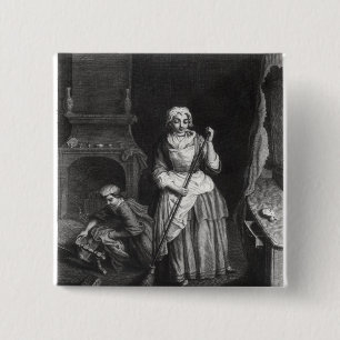 The Housekeeper 15 Cm Square Badge
