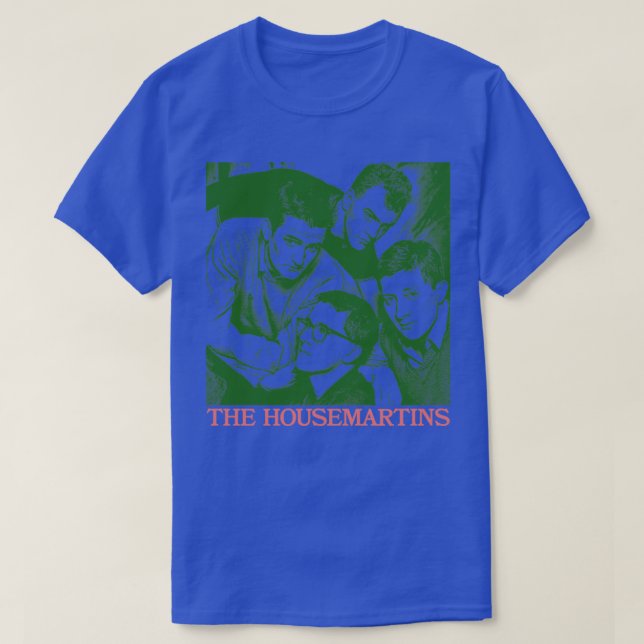 The Housemartins Retro 80s Styled Fan Design T-Shirt (Design Front)