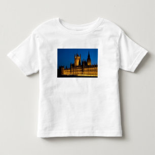 The Houses of Parliament at night in the city of Toddler T-Shirt