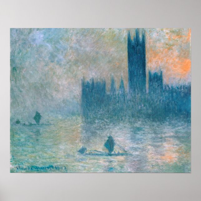 The Houses of Parliament (Effect of Fog) Poster (Front)