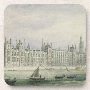 The Houses of Parliament (graphite, pen & ink & w/ Coaster
