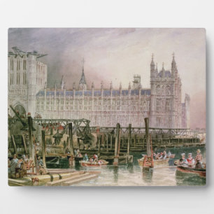 The Houses of Parliament in Course of Erection Plaque