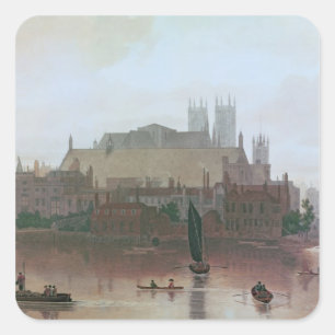 The Houses of Parliament Square Sticker