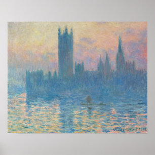 The Houses of Parliament, Sunset (1903) Poster