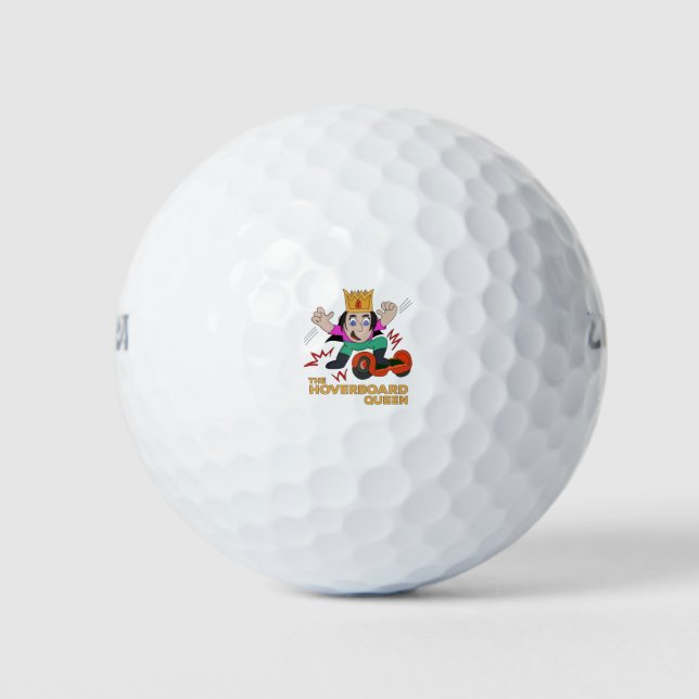 The Hoverboard Queen Golf Balls (Front)