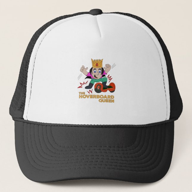 The Hoverboard Queen Trucker Hat (Front)