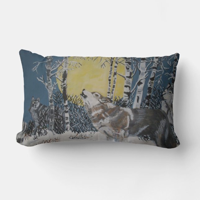 THE HOWLING WOLVES pillow (Front)