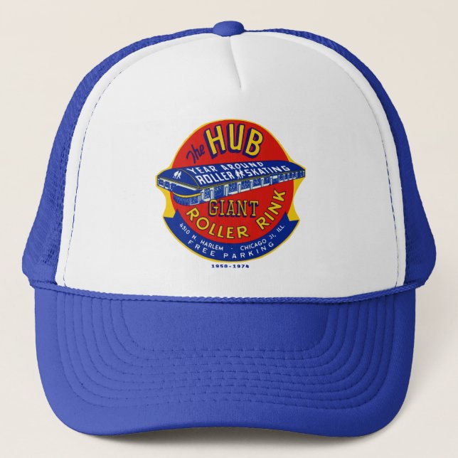 The Hub Roller Rink Chicago / Norridge Illinois Trucker Hat (Front)