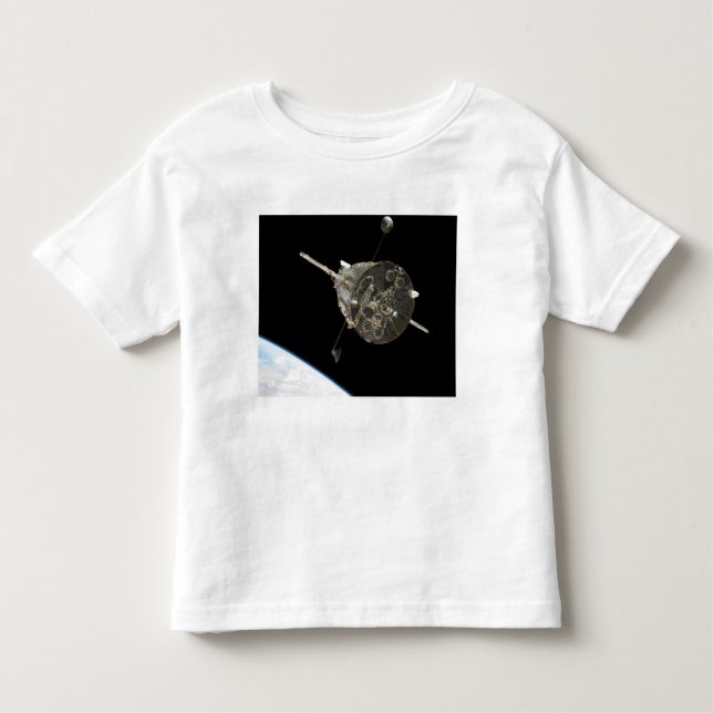 The Hubble Space Telescope in orbit above Earth Toddler T-Shirt (Front)
