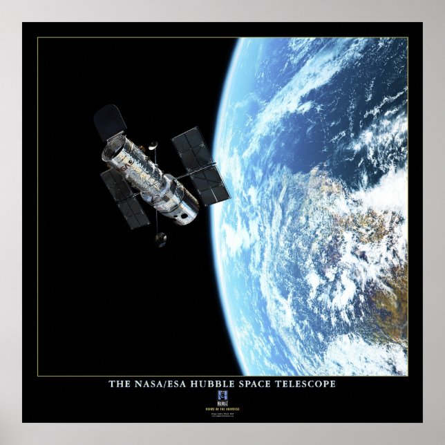 The Hubble Space Telescope in Orbit Poster (Front)