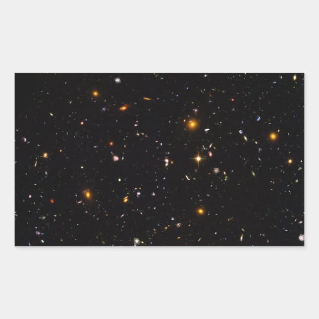 The Hubble Ultra-Deep Field Rectangular Sticker (Front)