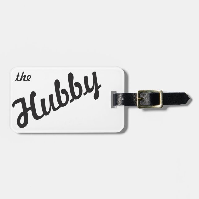 The Hubby Luggage Tag (Front Horizontal)