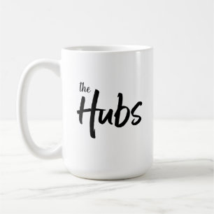 The Hubs Modern Brush Script Typography Coffee Mug