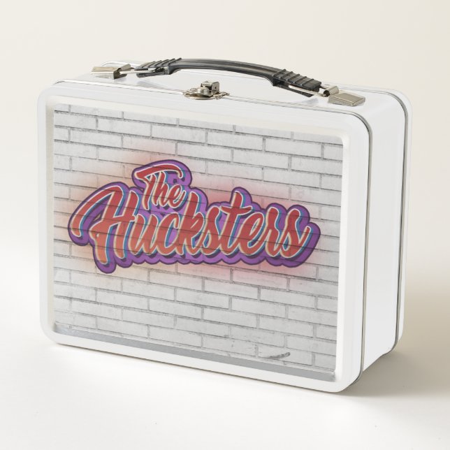 The Hucksters Official Band Merch Metal Lunchbox (Front)