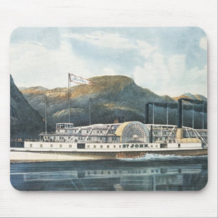 The Hudson River Steamboat `St. John' Mouse Pad