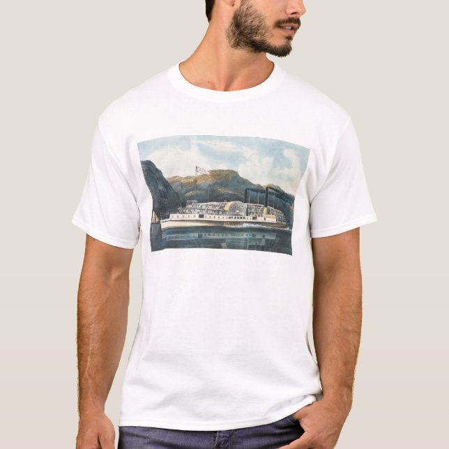 The Hudson River Steamboat `St. John' T-Shirt (Front)