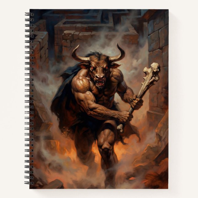 The Hulking Minotaur of the Labyrinth Notebook (Front)
