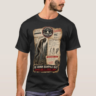 The Human Beanpole Beast — Cryptid Creature T-Shirt