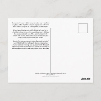 The Human Canaries Already Know Postcard