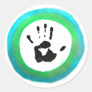 The Human Flag Classic Round Sticker