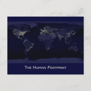 The Human Footprint Postcard