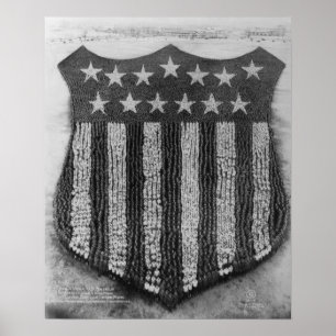 The Human U.S. Shield at Camp/Fort Custer Print