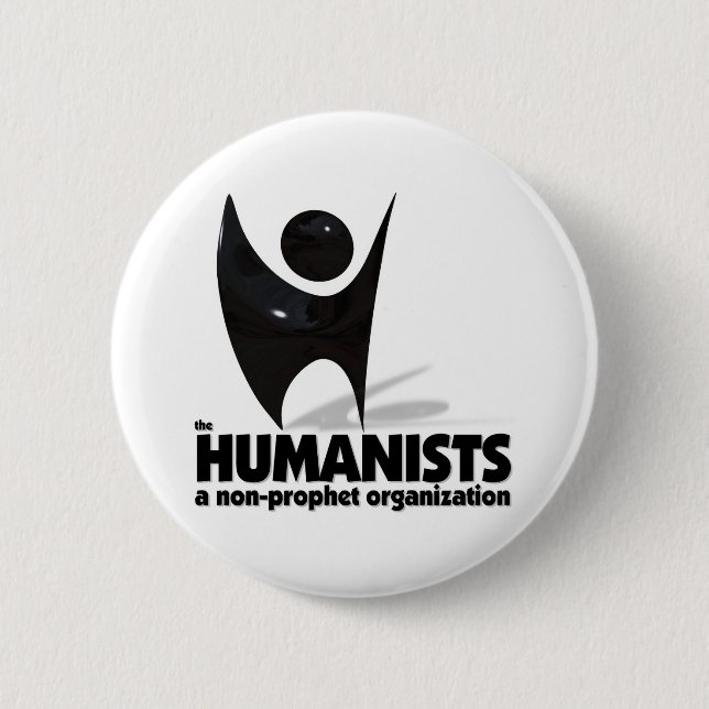 The Humanists 6 Cm Round Badge (Front)