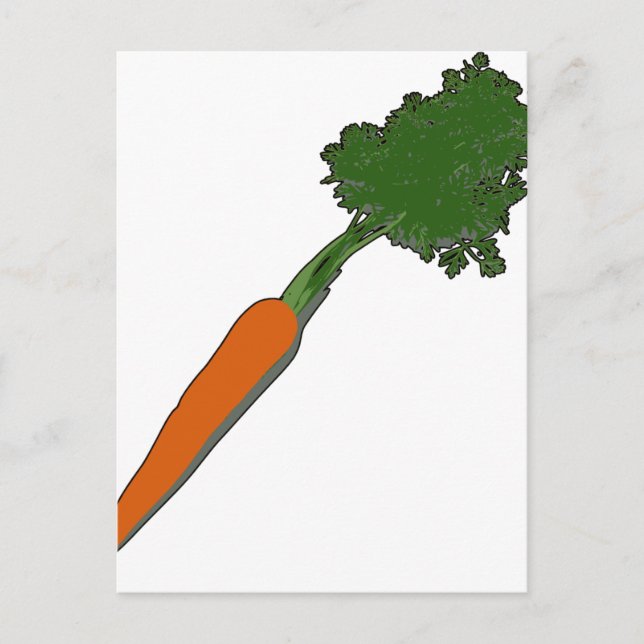 The humble carrot postcard (Front)