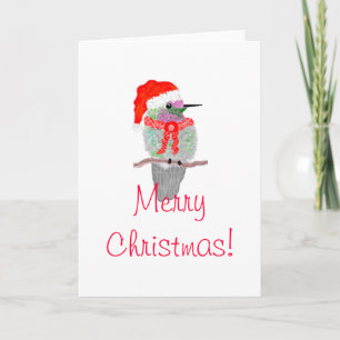The Hummingbird Christmas Holiday Card