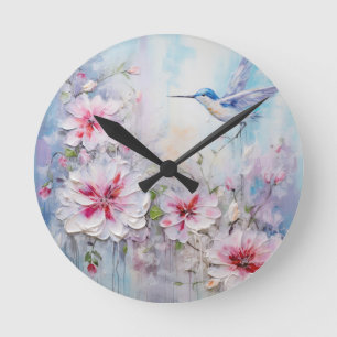 The Hummingbird Design Series 11 Round Clock