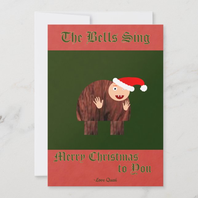 The Hunchback of Notre Dame Holiday Wishes  Card (Front)