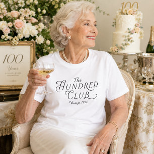 The Hundred Club Vintage 100th Birthday T-Shirt